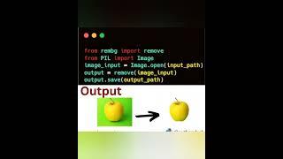 Remove background of any image using python #shorts #python #background #tools #hacks #coding