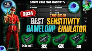 Pubg Mobile 3.0 UPDATE | Gameloop Best  + No Recoil Sensitivity Settings For Emulator (2024)