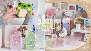 HUGE decor haul | desk, stationery, sanrio, sylvanian families unboxing  shopee philippines