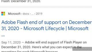 i reaction adobe flash shutting down end 2020 december 31