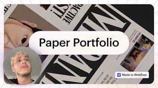 Niccolò Miranda, Paper Portfolio — Made in Webflow