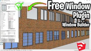 Free Window Creation Plugin For SketchUp - Windows Builder | Plugin for Creating Windows in SketchUp