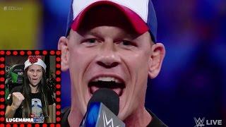 WWE Smackdown 12/27/16 John Cena sets record straight