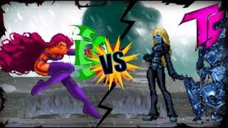 Starfire vs Kula Diamond  Epic MUGEN BATTLE