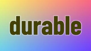 Durable - 30 English Vocabulary Flashcards