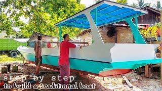Langkah demi langkah membuat sebuah perahu kayu tradisional