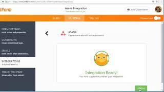 Add Asana to your Form