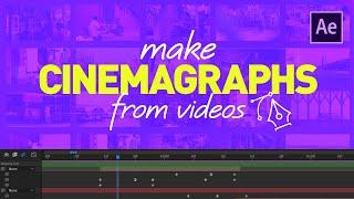  Make ANIMATED photos a.k.a CINEMAGRAPHS in After Effects | AE TUTORIAL | Discover with D