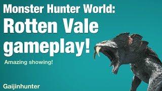 Monster Hunter World: Rotten Vale Gameplay