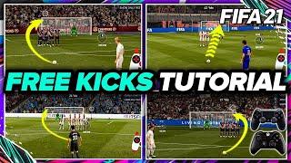 FIFA 21 FREE KICKS TUTORIAL!! MOST EFFECTIVE FREE KICKS & HOW TO SCORE THEM WITH EASE! TIPS & TRICKS