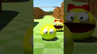 ▶ Mr and Miss Pacman vs Glue  #pacman #animation #shorts #funnyshorts