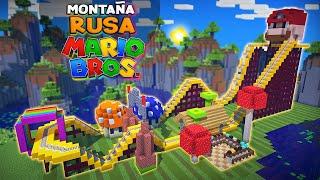 COMO HACER UNA EPICA MONTAÑA RUSA AUTOMATICA DE MARIO BROS️ | LA MONTAÑA MAS EPICA SOLO PARA PROS