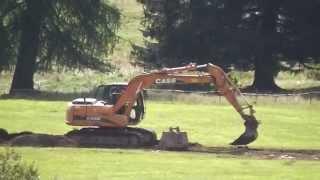 Case CX 210 excavator by roadwork