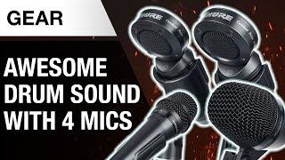 Recording Drums with Only 4 Mics | Shure PGA Studio Kit 4 | Thomann