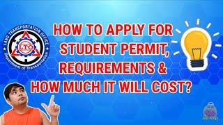 HOW TO APPLY FOR LTO STUDENT PERMIT 2021 | REQUIREMENTS AND FEES