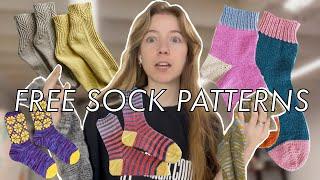 I found 30 free sock patterns on Ravelry and you should definitely knit them