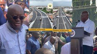 Nana Addo B0re‼️ Watch How He Stops In The Middle of His Speech; Commissioning Biggest Flyover.