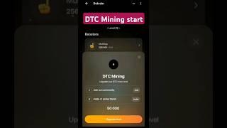 Dot Coin/ DTC mining start #dtc #telegram #crypto #dotcoin #airdrop