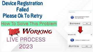 device registration failed press ok to retry 2023||how to solve device registration failed 2023