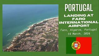 Landing at Faro - Gago Coutinho International Airport, Faro, Algarve, Portugal - 14 March, 2024