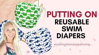 HOW TO PUT ON REUSABLE SWIM DIAPERS |  Adjustable Swim Diaper for Babies & Toddlers