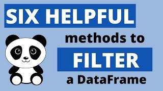 How to filter a pandas DataFrame | 6 HELPFUL METHODS
