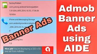 How to Integrate admob banner ads using AIDE?