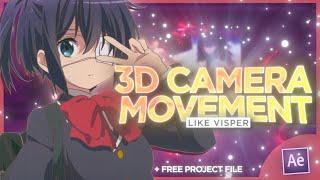 3D Camera Movement for BEGINNERS - After Effects AMV Tutorial (Free Project File)