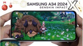 Samsung Galaxy A34 5G Genshin Impact Gaming test New Update 2024