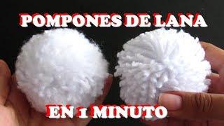 POMPÓN de LANA en 1 MINUTO  FÁCIL y RÁPIDO | Latin DIY