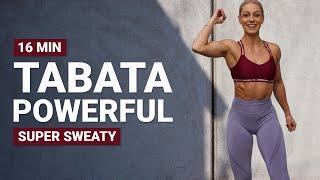 16 MIN TABATA WORKOUT | Powerful | HIIT X Cardio | Intense | No Equipment | No Repeat | Super Sweaty