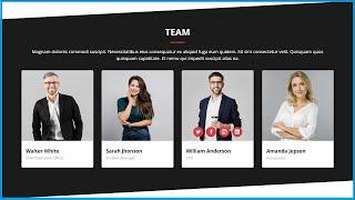 Responsive Team Section || Creative Our Team Section Using HTML, CSS & Bootstrap