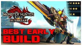 Monster Hunter Rise Sunbreak - BEST EARLY Master Rank Switch Axe Build スラアク