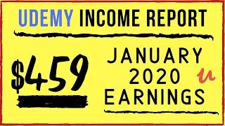 Udemy Income Report  - January 2020 - Udemy Instructor Earnings