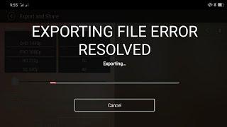 KINEMASTER 2020: EXPORTING FILE ERROR RESOLVED| HOW TO FIX EXPORTING FILE ERROR