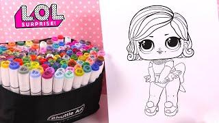 Poupées LOL Coloriage Paillettes Glamour Queen Coloring