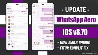 WA Aero Populer 2022 || WhatsApp Aero iOS v9.40 Update Tampilan iPhone Terbaru 2022