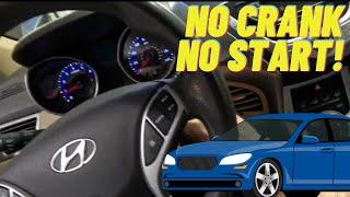 No Crank No Start! Not what YOU Think! 2012 Hyundai Elantra 1.8