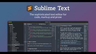 Работа в Sublime Text 4.