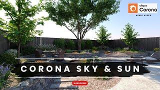 Corona sky & sun set करना सीखे  | Corona sky & sun setting | #3dsmax Tutorial