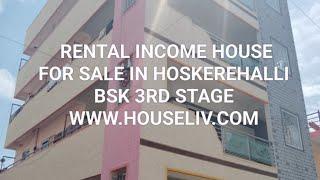 House For Sale In Hoskerehalli BSK 3rd stage | Rental Income Home In Hoskerehalli @HOUSELIV