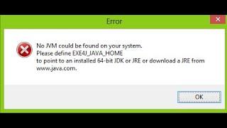 How To Fix No JVM Could be found on Your System Error in SKlauncher....