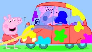 Peppa Pig English Episodes | Car Wash with Peppa Pig and Her Family