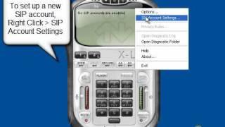 How to configure SIP accounts in X-lite softphone