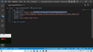 Angular 13 ngx-doc-viewer Google Drive File Viewer Example to Display Files From URL in TypeScript