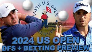 2024 US Open DFS + Betting Preview: Course Modeling, Draftkings DFS Core, Values + Top Outright Bets