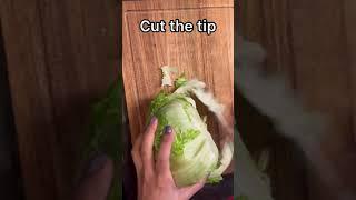 How to cut Iceberg for Salad / Perfect way to chop iceberg nicely 