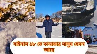 All of Canada is now a snowy desert. How are Bangladeshi people living?  #canada #toronto #snow #sultan