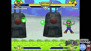 MUGEN Luigi Segami (me) vs Luigi (Aperson98's edit with my ai edit)