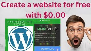 CREATE WEBSITE WITH FREE DOMAIN NAME AND HOSTING PACKAGE ($0.00)